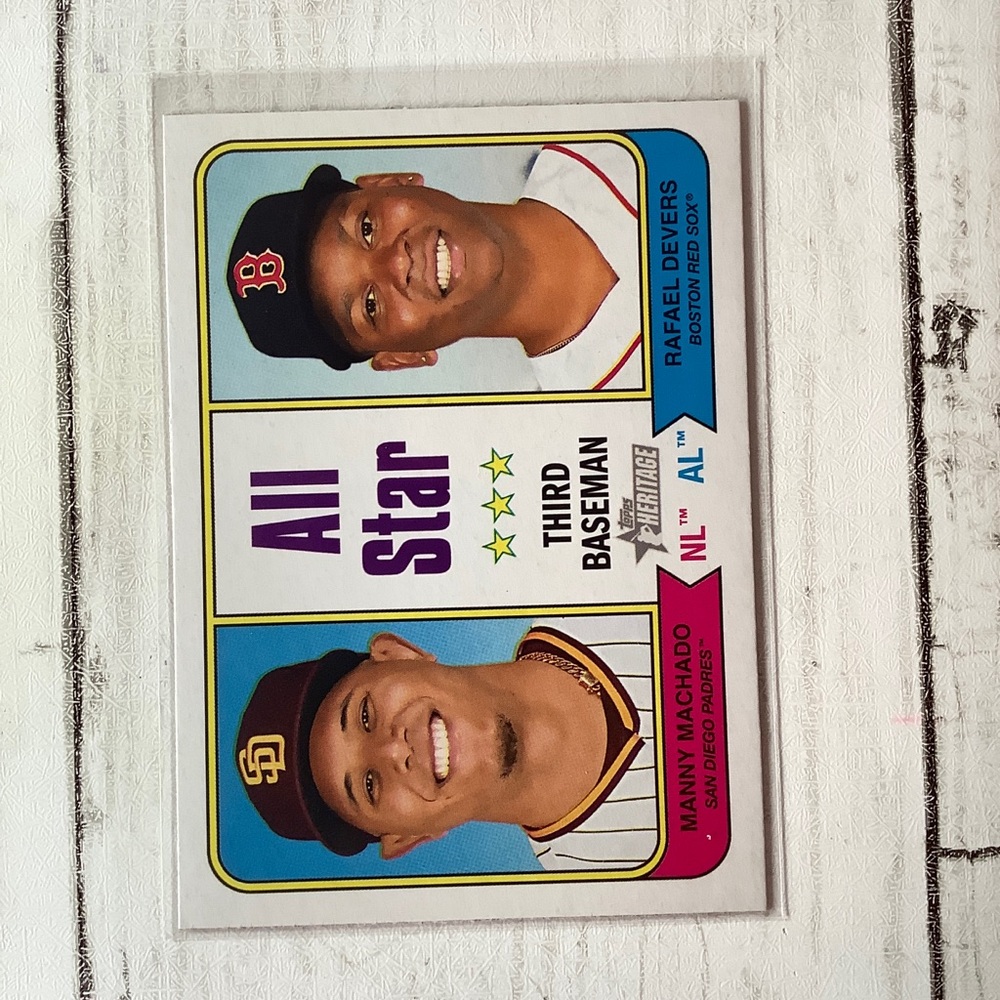 2023 Topps Heritage All-Star Manny Machado/Rafael Devers #334 San Diego Padres